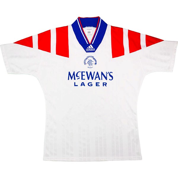 Tailandia Camiseta Rangers 2ª Kit Retro 1992 1993 Blanco